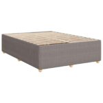 vidaXL Posteľ boxspring s matracom Sivohnedá 140 x 190 cm Látka – Obrázok 4