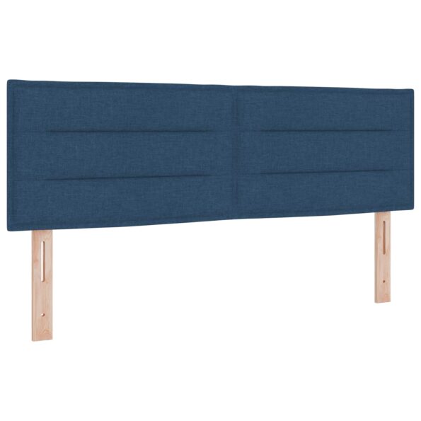 vidaXL Posteľ boxspring s matracom Modrá 140 x 190 cm Látka – Obrázok 3
