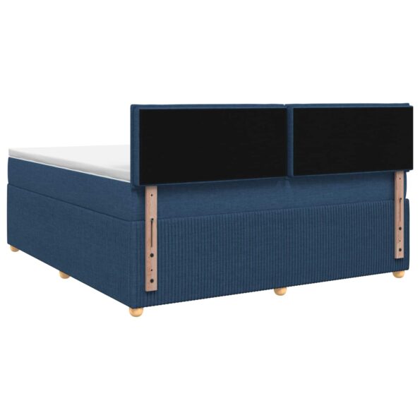 vidaXL Posteľ boxspring s matracom Modrá 140 x 190 cm Látka – Obrázok 7