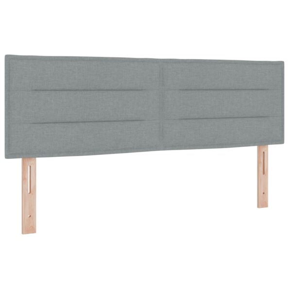 vidaXL Posteľ boxspring s matracom Svetlosivá 140 x 200 cm Látka – Obrázok 3