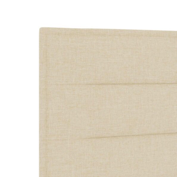 vidaXL Posteľ boxspring s matracom Krémová 140 x 200 cm Látka – Obrázok 8