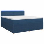 vidaXL Posteľ boxspring s matracom Modrá 140 x 200 cm Látka