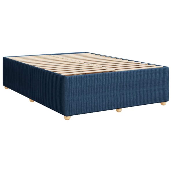 vidaXL Posteľ boxspring s matracom Modrá 140 x 200 cm Látka – Obrázok 4