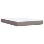 vidaXL Posteľ boxspring s matracom Sivohnedá 140 x 200 cm Látka – Obrázok 5