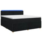 vidaXL Posteľ boxspring s matracom Čierna 180 x 200 cm Látka