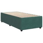 vidaXL Posteľ boxspring s matracom Tmavozelená 80 x 200 cm Zamat – Obrázok 4