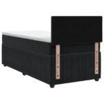vidaXL Posteľ boxspring s matracom Čierna 90 x 190 cm Zamat – Obrázok 7