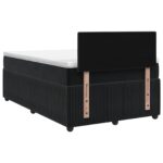 vidaXL Posteľ boxspring s matracom Čierna 120 x 190 cm Zamat – Obrázok 7
