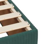 vidaXL Posteľ boxspring s matracom Tmavozelená 200 x 200 cm Zamat – Obrázok 9