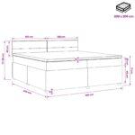 vidaXL Posteľ boxspring s matracom Tmavozelená 200 x 200 cm Zamat – Obrázok 11