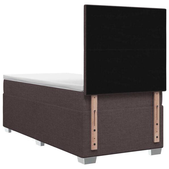 vidaXL Posteľ boxspring s matracom Tmavohnedá 80 x 200 cm Látka – Obrázok 7