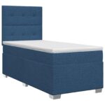 vidaXL Posteľ boxspring s matracom Modrá 80 x 200 cm Látka