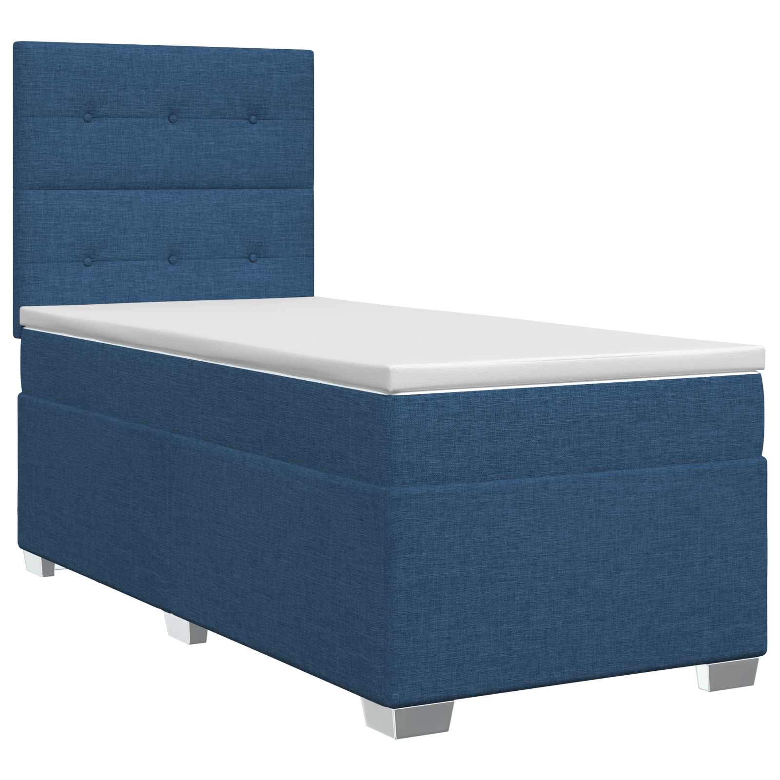3453282_1.jpg vidaXL Posteľ boxspring s matracom Modrá 80 x 200 cm Látka – Obrázok 1