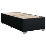 vidaXL Posteľ boxspring s matracom Čierna 90 x 190 cm Látka – Obrázok 4
