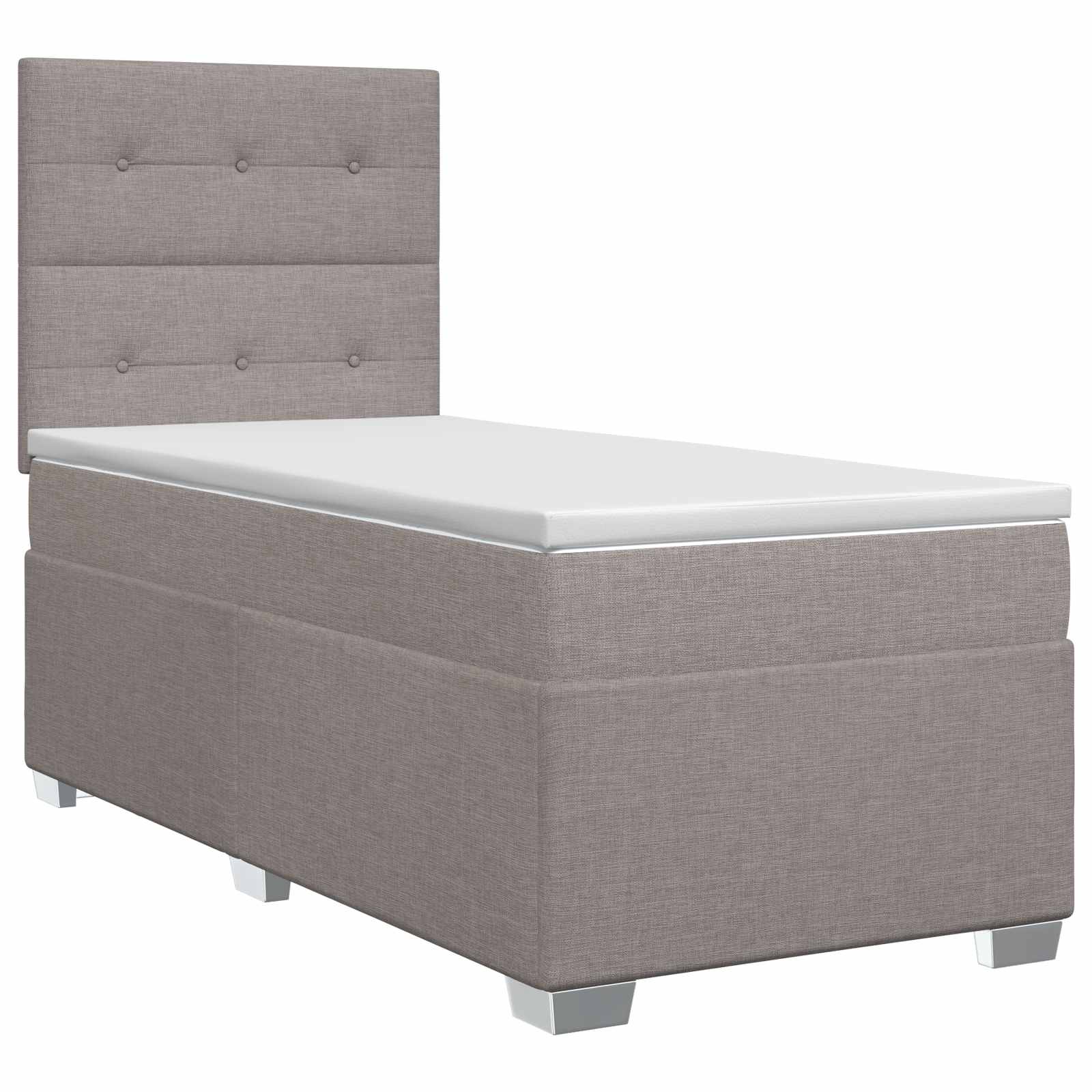 3453301_1.jpg vidaXL Posteľ boxspring s matracom Sivohnedá 90 x 190 cm Látka – Obrázok 1