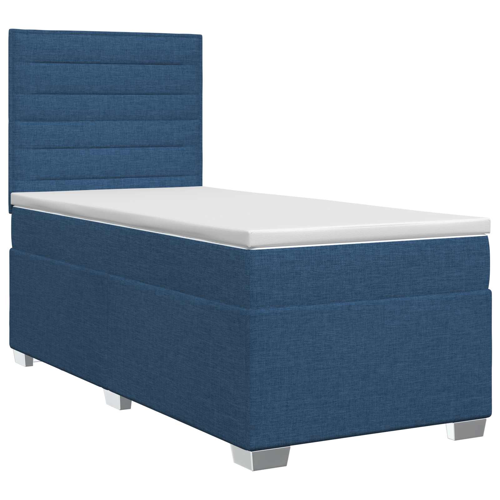3453317_1.jpg vidaXL Posteľ boxspring s matracom Modrá 90 x 200 cm Látka – Obrázok 1