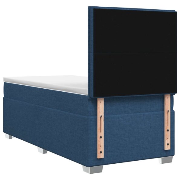 vidaXL Posteľ boxspring s matracom Modrá 90 x 200 cm Látka – Obrázok 7