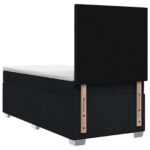 vidaXL Posteľ boxspring s matracom Čierna 90 x 200 cm Látka – Obrázok 7