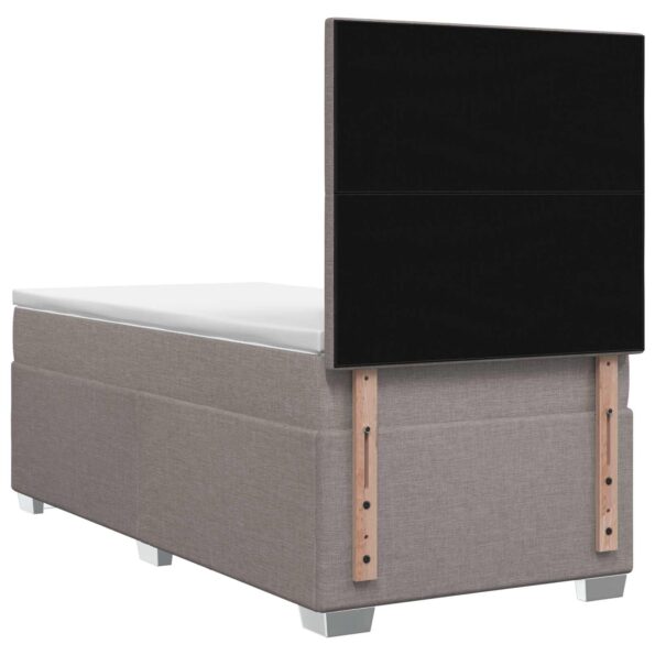 vidaXL Posteľ boxspring s matracom Sivohnedá 90 x 200 cm Látka – Obrázok 7
