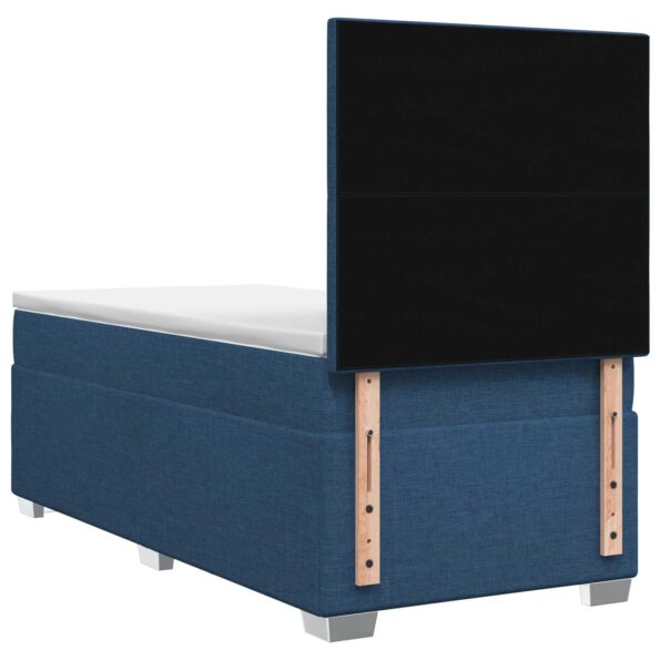 vidaXL Posteľ boxspring s matracom Modrá 100 x 200 cm Látka – Obrázok 7