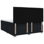 vidaXL Posteľ boxspring s matracom Čierna 140 x 200 cm Látka – Obrázok 7