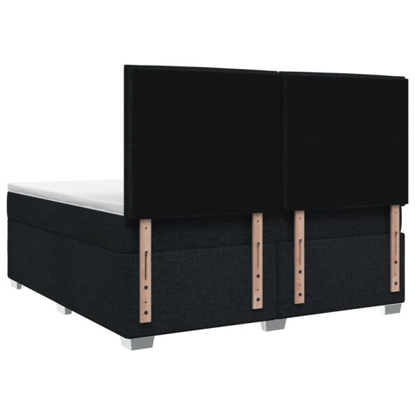 vidaXL Posteľ boxspring s matracom Čierna 160 x 200 cm Látka – Obrázok 7