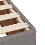 vidaXL Posteľ boxspring s matracom Sivohnedá 160 x 200 cm Látka – Obrázok 9