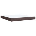 vidaXL Posteľ boxspring s matracom Sivohnedá 180 x 200 cm Látka – Obrázok 5