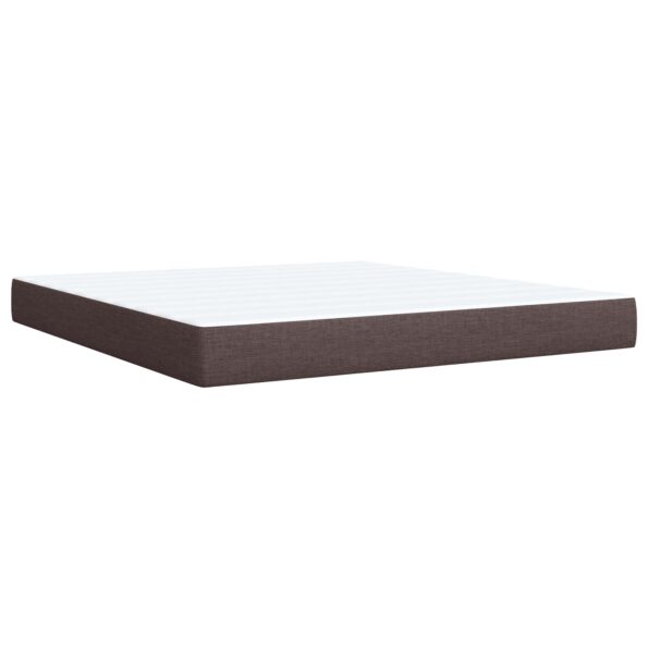 vidaXL Posteľ boxspring s matracom Sivohnedá 180 x 200 cm Látka – Obrázok 5