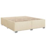 vidaXL Posteľ boxspring s matracom Krémová 180 x 200 cm Látka – Obrázok 4