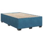 vidaXL Posteľ boxspring s matracom Modrá 120 x 190 cm Zamat – Obrázok 4