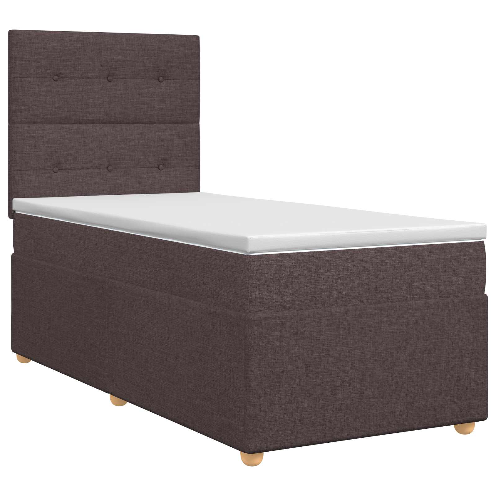 3453756_1.jpg vidaXL Posteľ boxspring s matracom Tmavohnedá 80 x 200 cm Látka – Obrázok 1