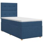 vidaXL Posteľ boxspring s matracom Modrá 80 x 200 cm Látka