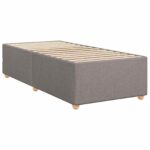 vidaXL Posteľ boxspring s matracom Sivohnedá 90 x 190 cm Látka – Obrázok 4