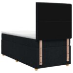 vidaXL Posteľ boxspring s matracom Čierna 90 x 200 cm Látka – Obrázok 7