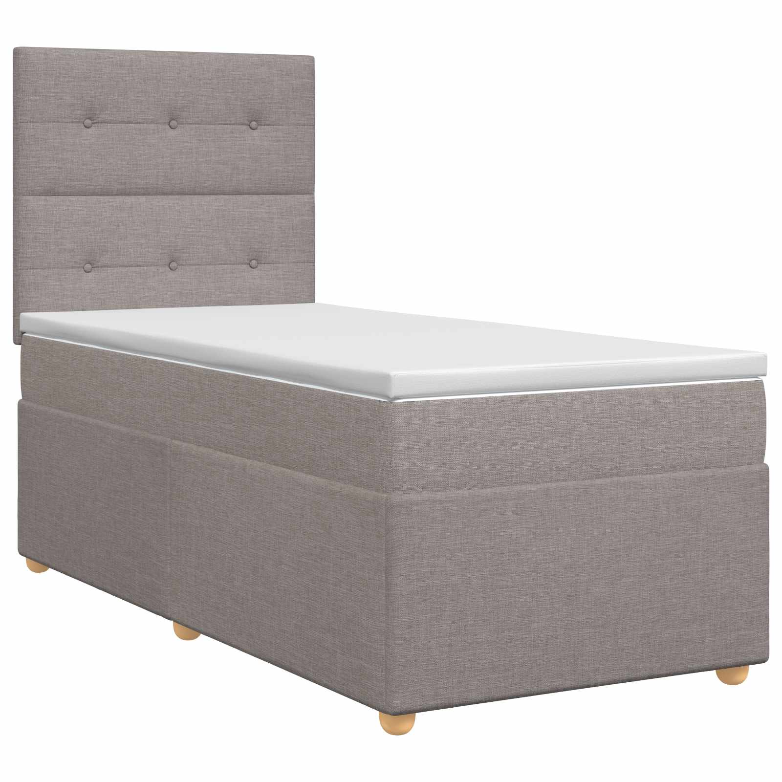 3453799_1.jpg vidaXL Posteľ boxspring s matracom Sivohnedá 90 x 200 cm Látka – Obrázok 1