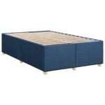 vidaXL Posteľ boxspring s matracom Modrá 120 x 200 cm Látka – Obrázok 4