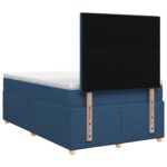 vidaXL Posteľ boxspring s matracom Modrá 120 x 200 cm Látka – Obrázok 7