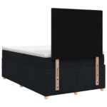 vidaXL Posteľ boxspring s matracom Čierna 120 x 200 cm Látka – Obrázok 7