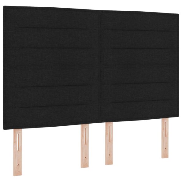 vidaXL Posteľ boxspring s matracom Čierna 160 x 200 cm Látka – Obrázok 4