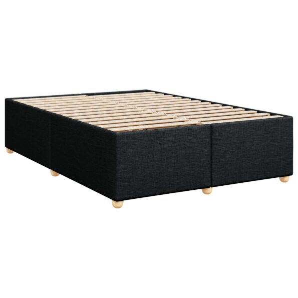 vidaXL Posteľ boxspring s matracom Čierna 160 x 200 cm Látka – Obrázok 5