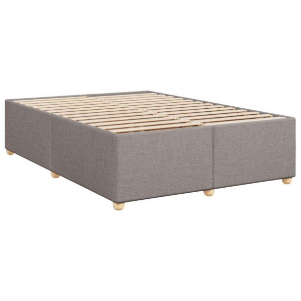 vidaXL Posteľ boxspring s matracom Sivohnedá 160 x 200 cm Látka – Obrázok 4