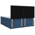 vidaXL Posteľ boxspring s matracom Modrá 160 x 200 cm Látka – Obrázok 7