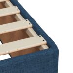 vidaXL Posteľ boxspring s matracom Modrá 160 x 200 cm Látka – Obrázok 9