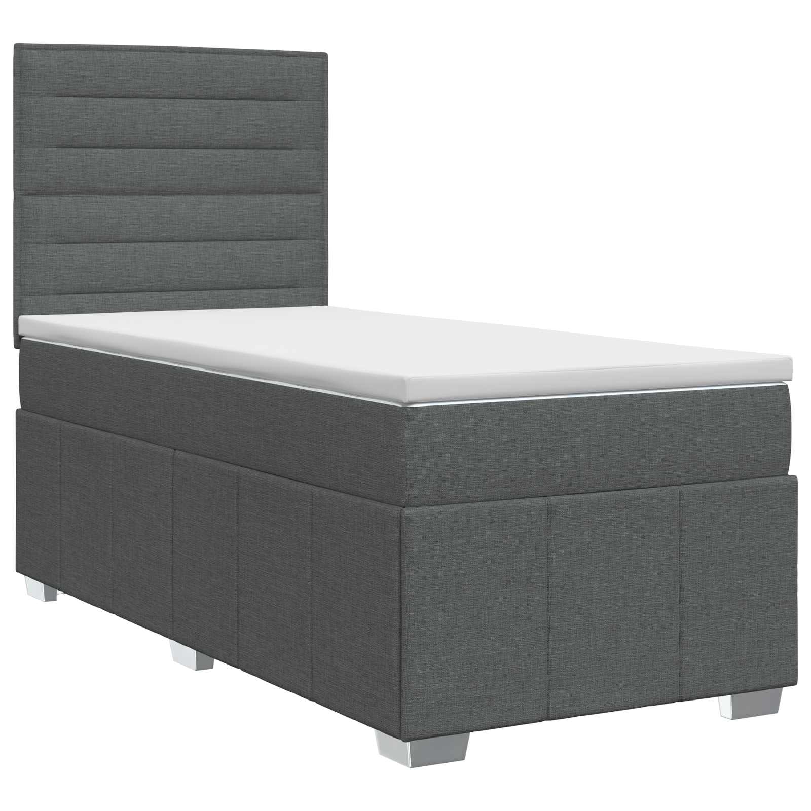 3454002_1.jpg vidaXL Posteľ boxspring s matracom Tmavosivá 80 x 200 cm Látka – Obrázok 1