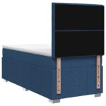 vidaXL Posteľ boxspring s matracom Modrá 90 x 200 cm Látka – Obrázok 7