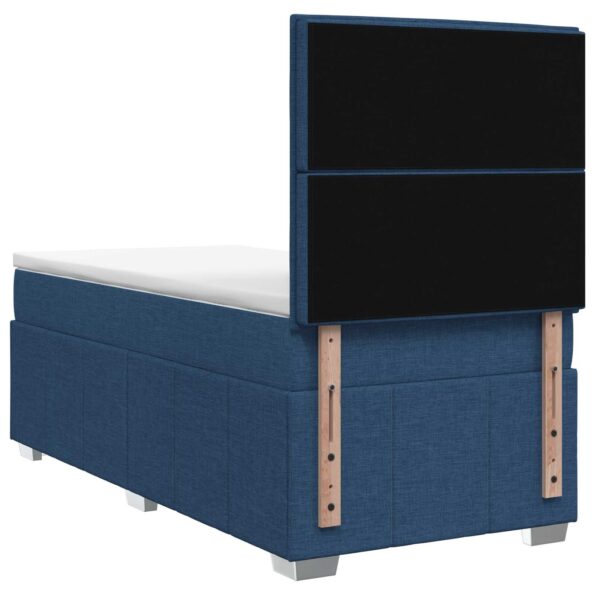 vidaXL Posteľ boxspring s matracom Modrá 90 x 200 cm Látka – Obrázok 7