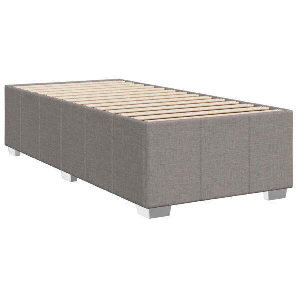 vidaXL Posteľ boxspring s matracom Sivohnedá 90 x 200 cm Látka – Obrázok 4