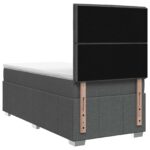vidaXL Posteľ boxspring s matracom Tmavosivá 100 x 200 cm Látka – Obrázok 7