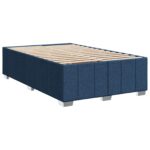 vidaXL Posteľ boxspring s matracom Modrá 120 x 200 cm Látka – Obrázok 4